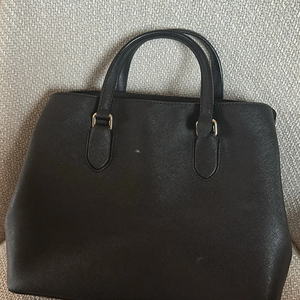 kate spade Black Saffiano Leather Satchel